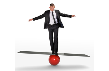 Concept business équilibre